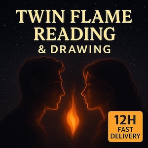 Dibujo psíquico de llamas gemelas con lectura gratuita