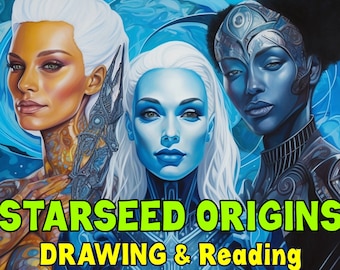 Starseed Origin Reading & Portrait, Psychic Astrology Report (Digital Download)