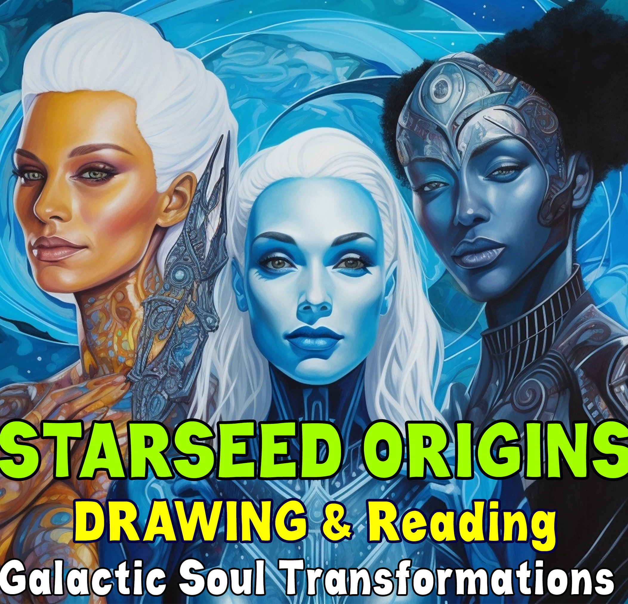 Starseed Origin Reading & Portrait, Psychic Astrology Report (Digital Download)