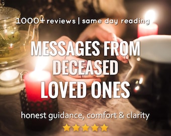 A Moment With Them: Messages From Your Loved One in Spirit, Psychic Mediumship Reading, Same Hour Delivery