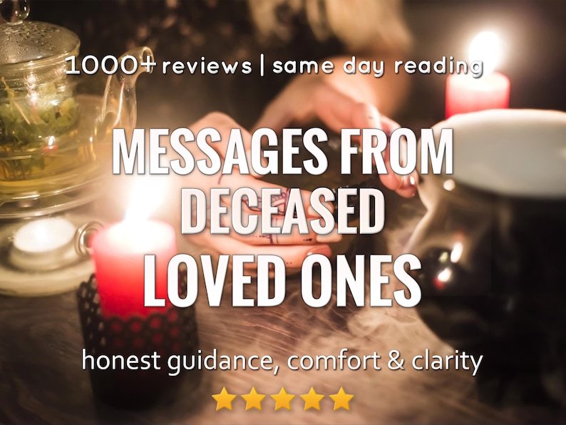 A Moment With Them: Messages From Your Loved One in Spirit, Psychic Mediumship Reading, Same Hour Delivery image 1