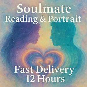 Your Soulmate Drawing, 12 Hours Delivery, Free Description, Soulmate Love Reading by Psychic Artist