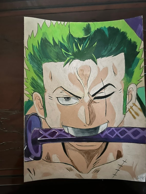 Zoro Original Illustration Anime Art Colored Pencil 