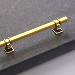 Cabinet Drawer Pulls Handle Knobs Black Gold Square T Bar Cupboard  Kitchen Dresser Furniture Pull Handle knob Hardware 1363