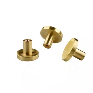 Cabinet Knobs pulls Round Solid Brass Gold Door Handles Dresser Drawer Knobs Pulls Kitchen Cupboard Handles Furniture Hardware