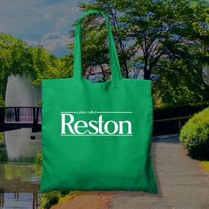 Reston.  | A Place called Reston Tote Bag | Reston, VA  Tote Bag | A place Called Reston Virginia | Reston Town Center Tote