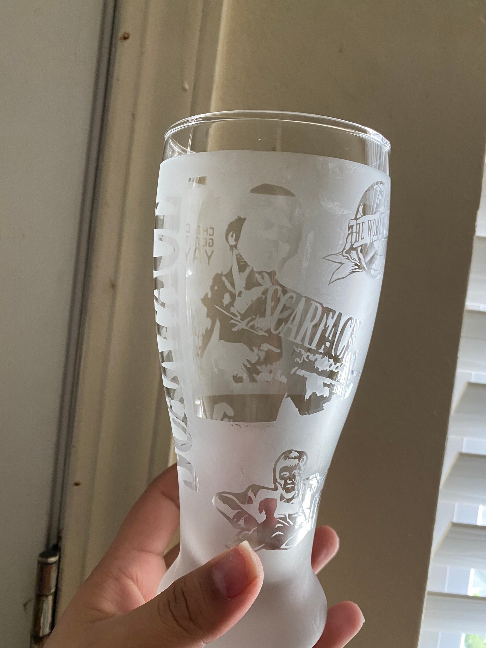 Custom Frosted Beer Glass Etsy