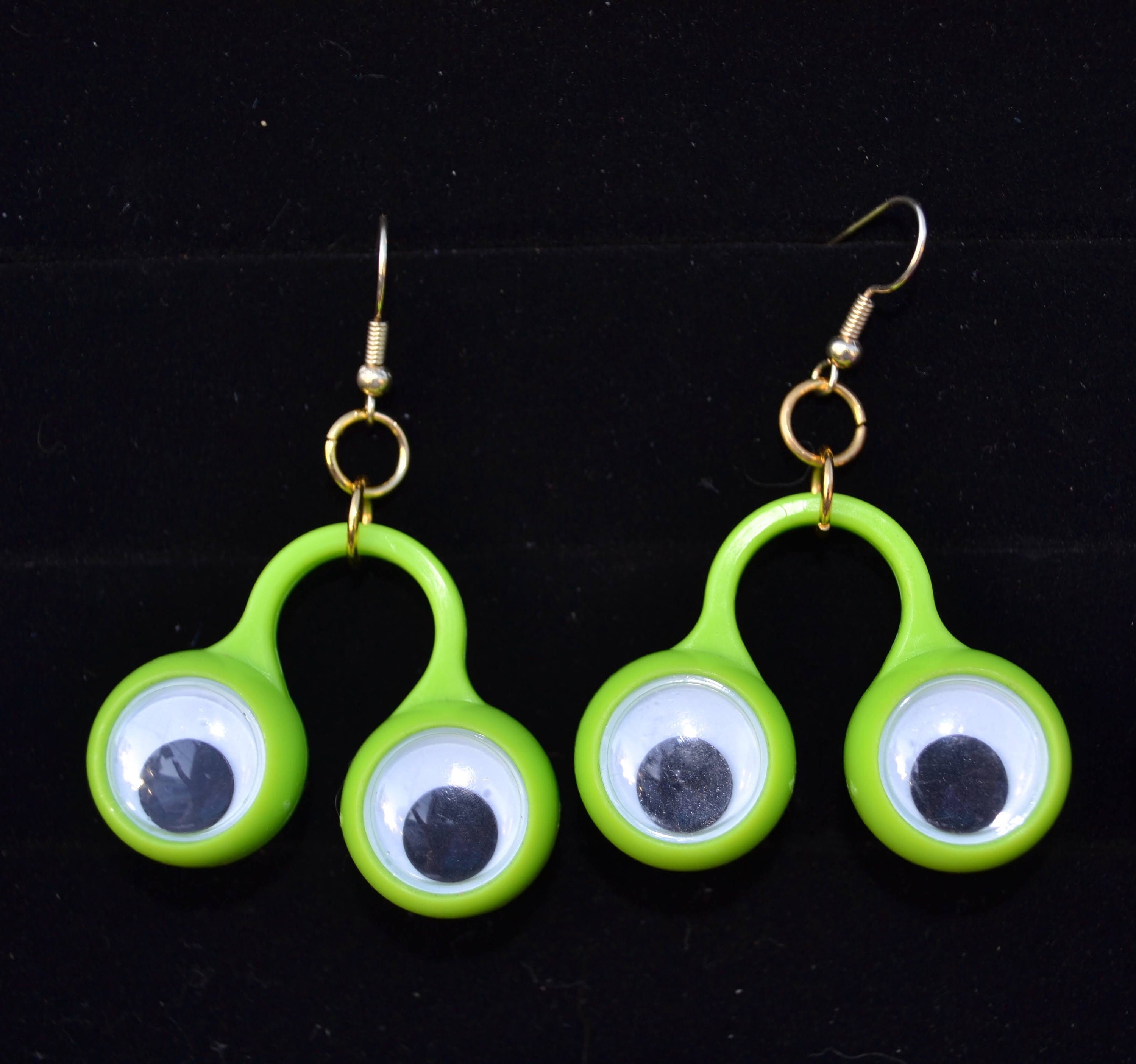 Jiggly Eye Finger Puppet Bungelen Oorbellen Halloween Thema Etsy