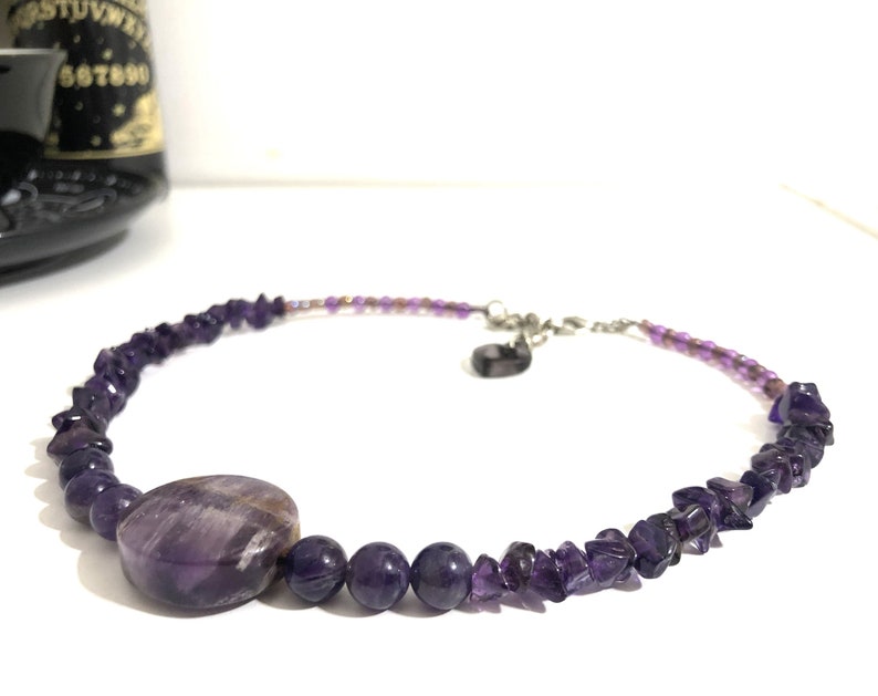 Unique Amethyst Necklace Etsy
