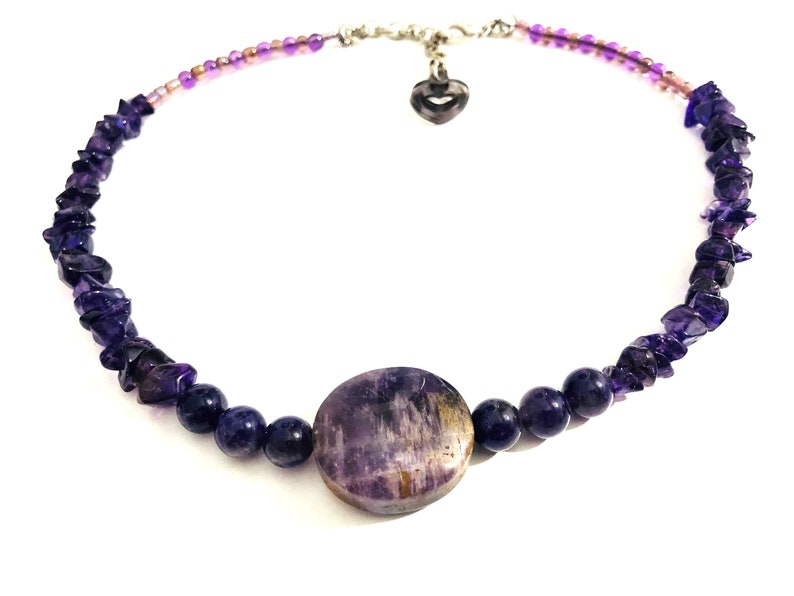 Unique Amethyst Necklace Etsy