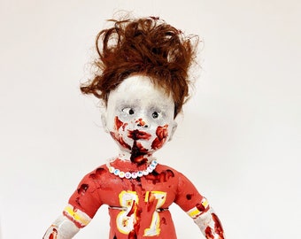 Delicious "Nifty Swifty" Bloody Horror Doll: One-of-a-Kind Whimsical Scary Dark Art. ZEP Horror Creation!