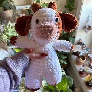 かぎ針編みの牛のパターン - ぬいぐるみ