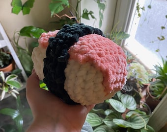 Crochet Sushi Pattern - Low Sew Plushie