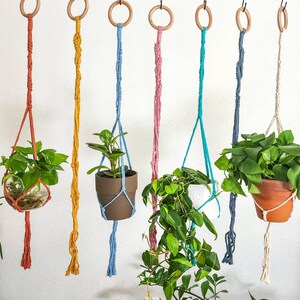 Minimalistische plantenhanger, kwastvrije bohoplant hangend, milieuvriendelijke hangende plantenhouder, plant moeder cadeaus