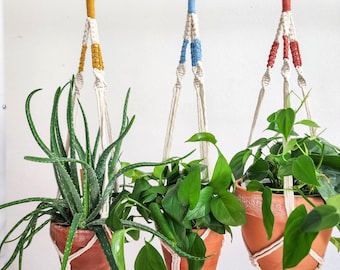 Boho Macrame Plant Hanger for Indoor and Outdoor use | Plant mom Gifts for Holidays