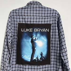 Luke Bryan Country Music Backpatch Flannel Large