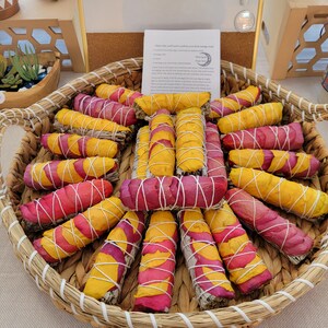 Pink Lemonade Floral Smudge Wands