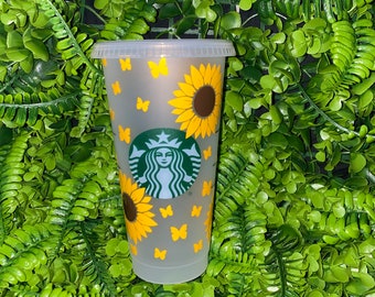 Sunflower Starbucks Cup