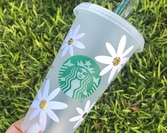 Daisy Flower Starbucks Cup