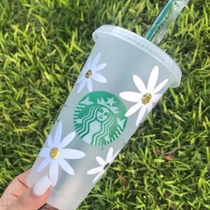 Daisy Flower Starbucks Cup