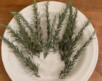 Dried Rosemary Sprigs, Bulk Dozen Stems, Wedding, Olive Oil, Dry Herb Bundle, Place Settings, Floral Decoration, Apothecary, Symbol of Love