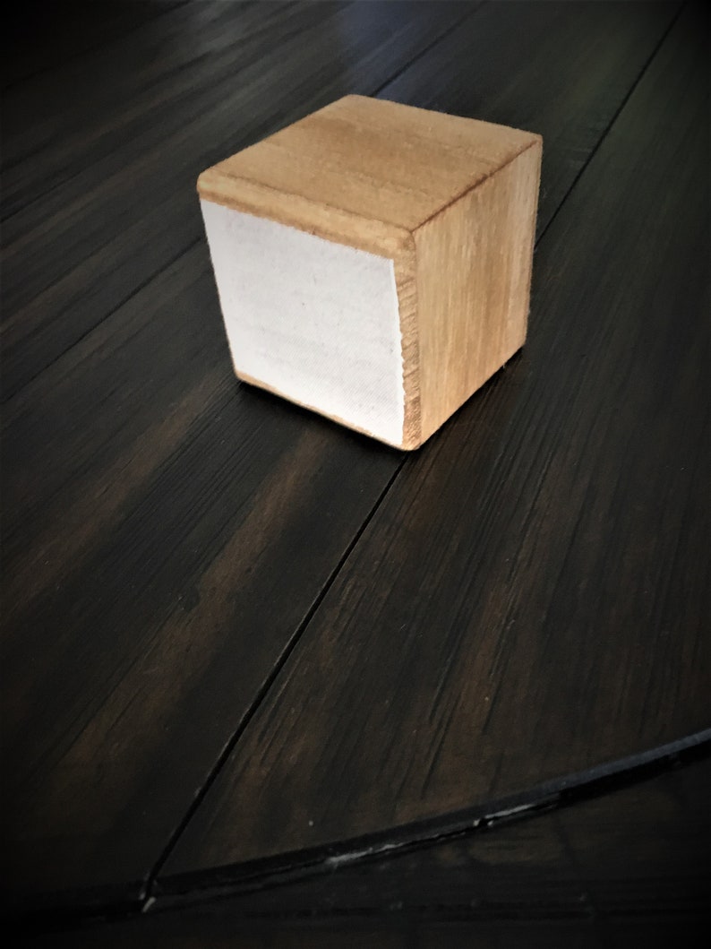 Wood Essential Oil Block Tea Stained Wood Block for Essential Etsy