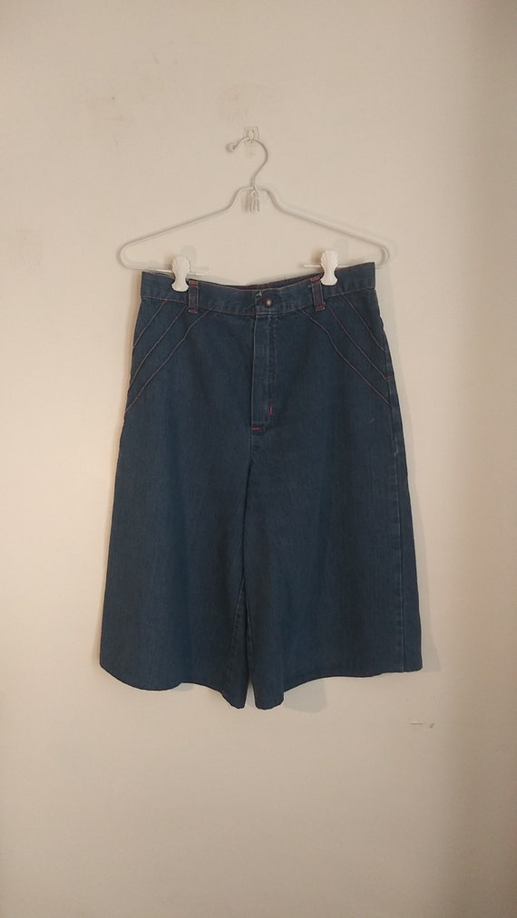 Vintage Denim Gauchos / 60's or 70's