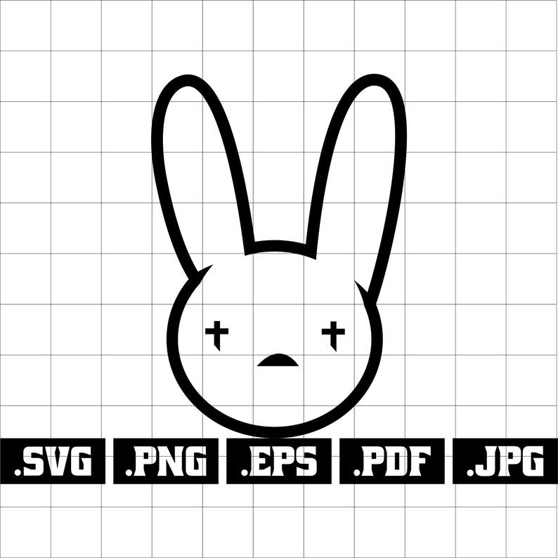 Download Bad Bunny logo svg Bad Bunny svg Bad Bunny sticker El | Etsy