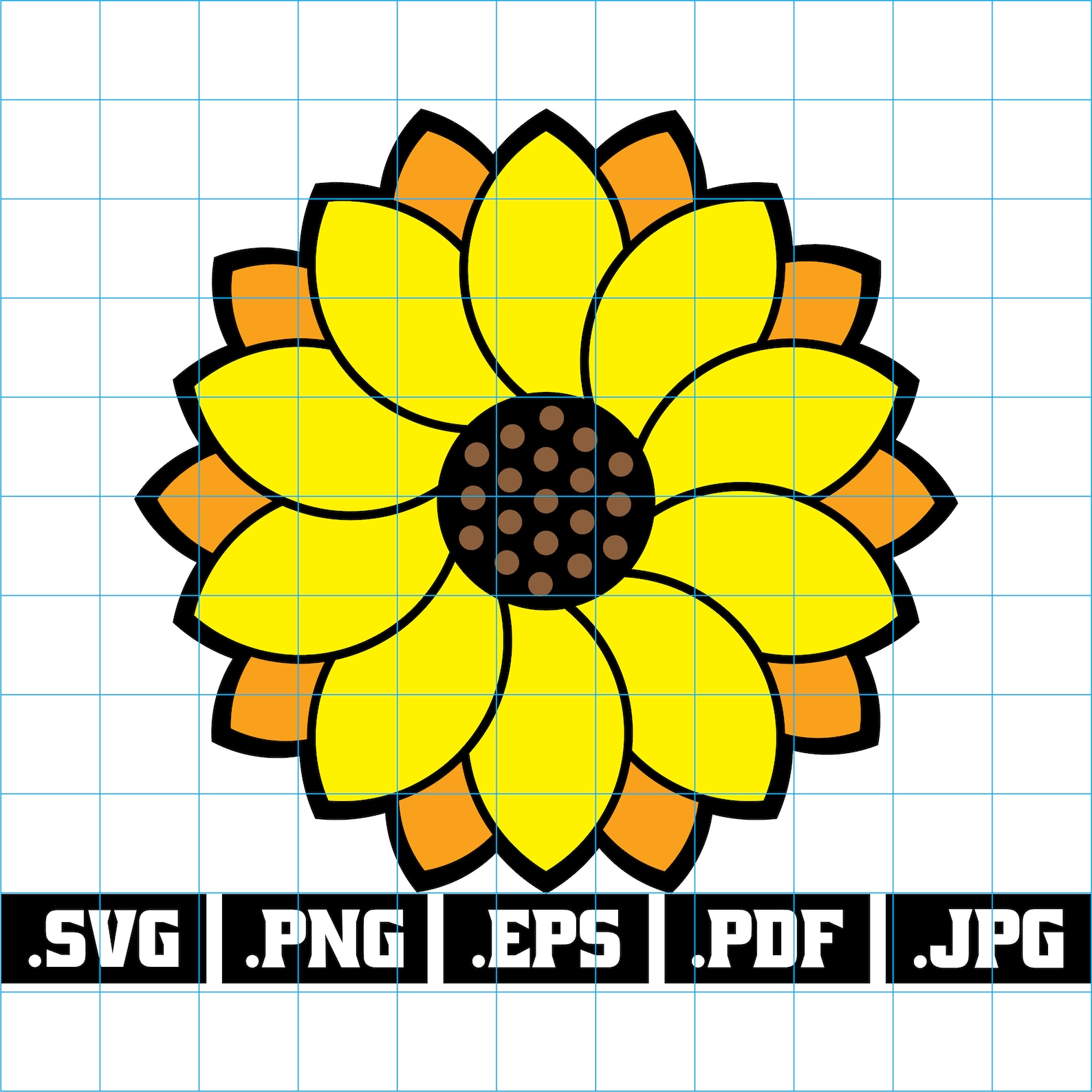 Sunflower svg Sunflower Mandala svg layered sunflower | Etsy
