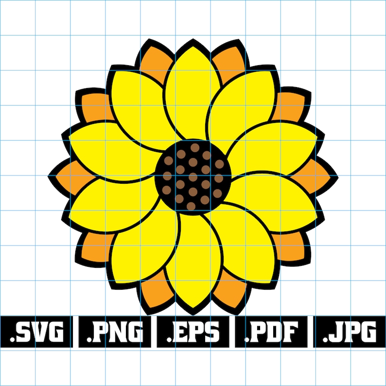 Sunflower svg Sunflower Mandala svg layered sunflower | Etsy