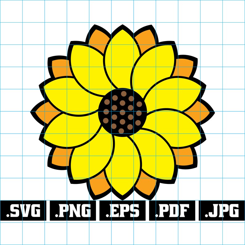 Sunflower svg Sunflower Mandala svg layered sunflower | Etsy