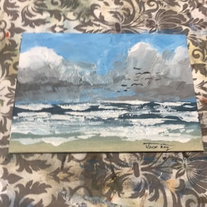 Small acrylic seascape