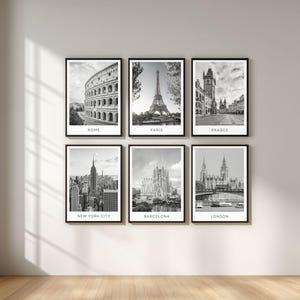 Impression ville unique en noir et blanc. (Version numérique à télécharger) TOUTES LES VILLES, tous les formats.