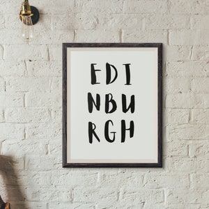 Custom city name poster - any city, town or village!