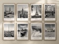 Custom Cityscape Single Print. ANY LOCATION. Black and White Travel Photography (Digital Download)