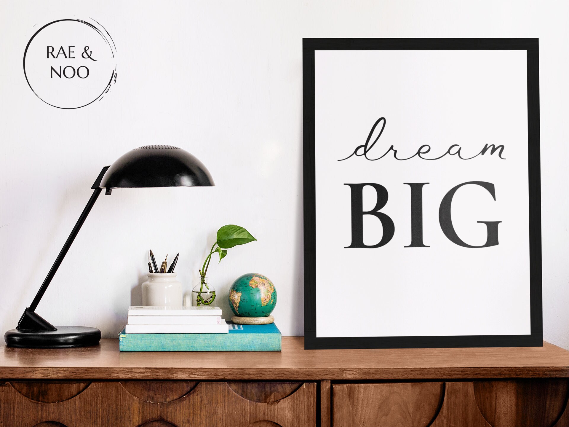 Dream Big Home Print. Home Decor. Home Art. Motivational Words Etsy