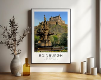 Edinburgh Schloss Poster.