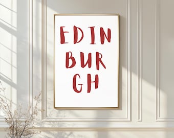 Custom City Name Poster – Any City, Town, Village, Font Colour