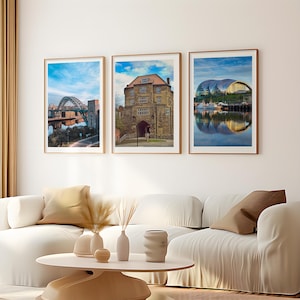 Set of 3 Newcastle & Gateshead posters: (Digital Download version)