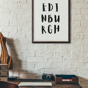 Stampa personalizzata della città, stampa del codice postale, poster di viaggio, stampa della località, arte tipografica, word art, regalo di compleanno, QUALSIASI località, arredamento per la casa