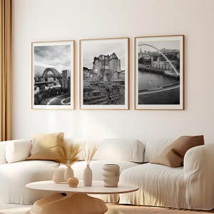 Newcastle & Gateshead set of 3 prints