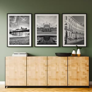 Brighton Photography Print Set: Black and White UK Cityscapes (Digital Download)
