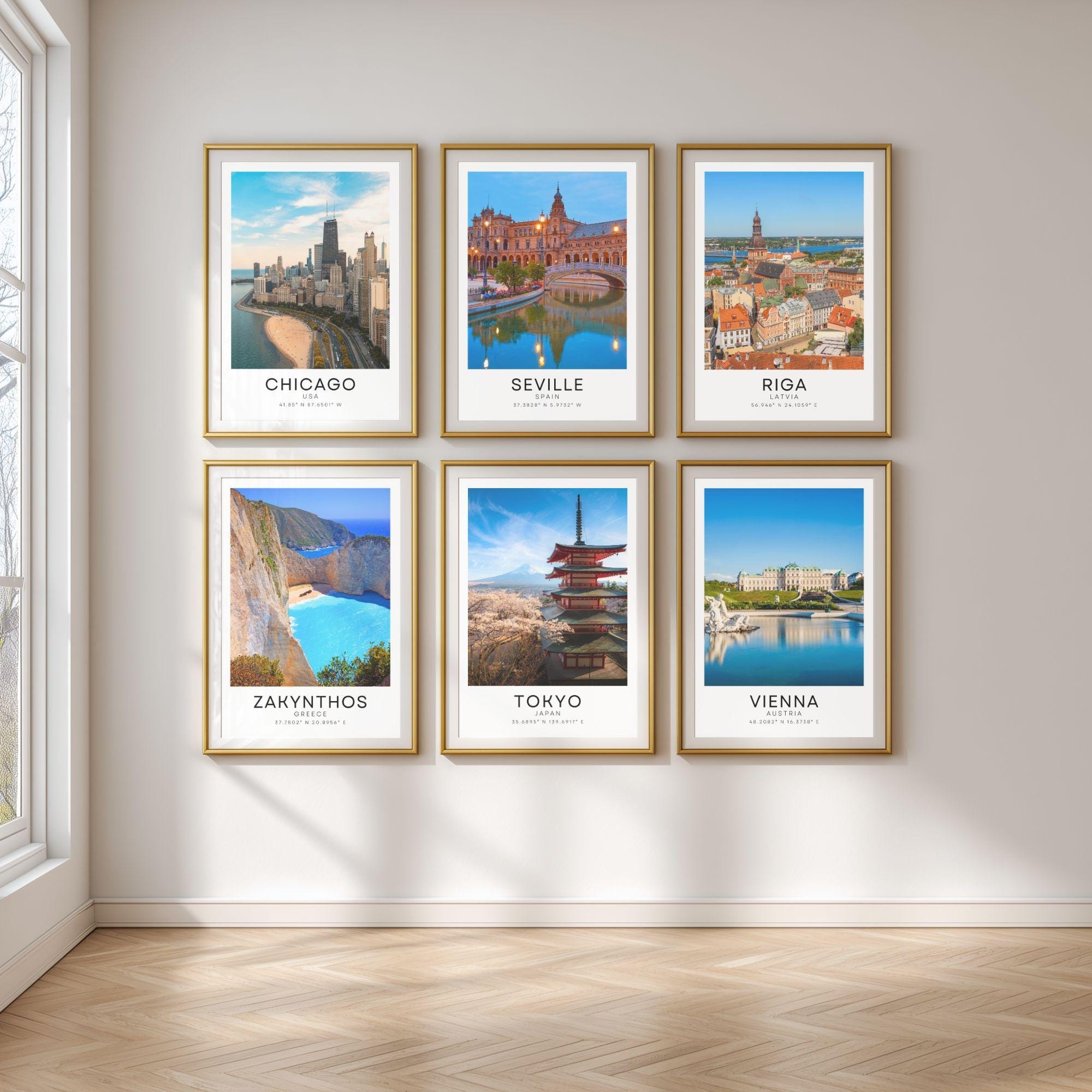 Set of Any 3 Colour Travel Posters - Any City. - Etsy
