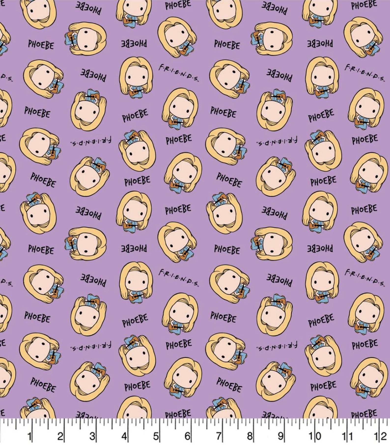 Friends Cotton Fabric 1/4 Yard Etsy