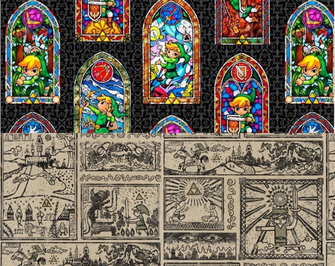 Nintendo the Legend of Zelda Cotton Fabric Fat Quarter Etsy