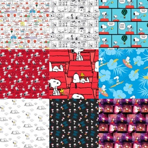 Peanuts Cotton Fabric 1/4 Yard