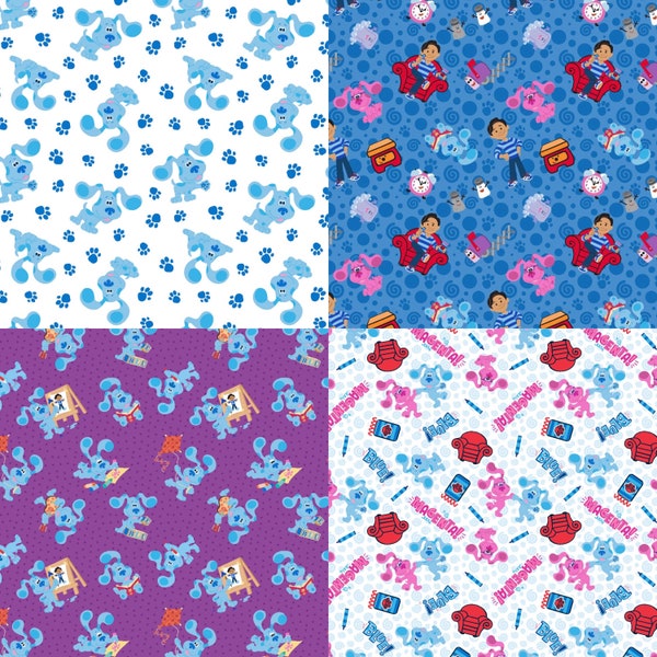 Blues Clues Cotton Fabric Fat Quarter