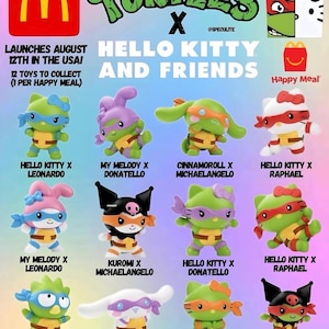 Teenage Mutant Ninja Turtles X Hello Kitty and Friends - Etsy