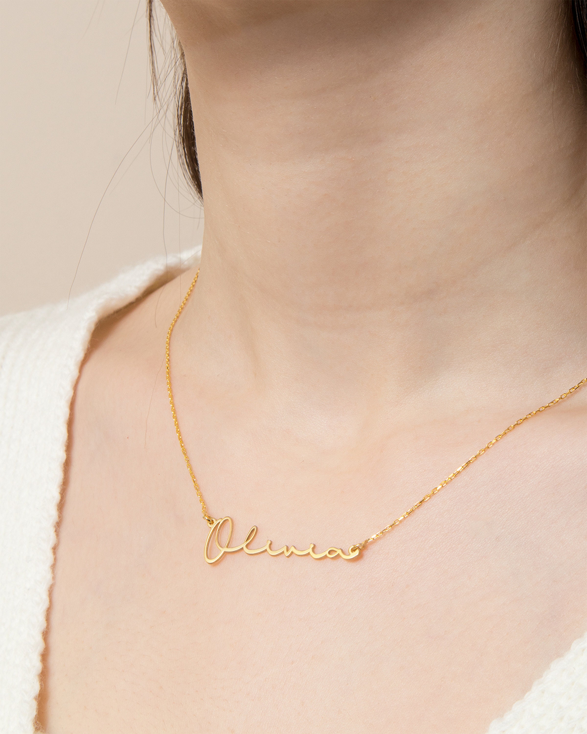 Personalized Name Necklaces Silver Name 