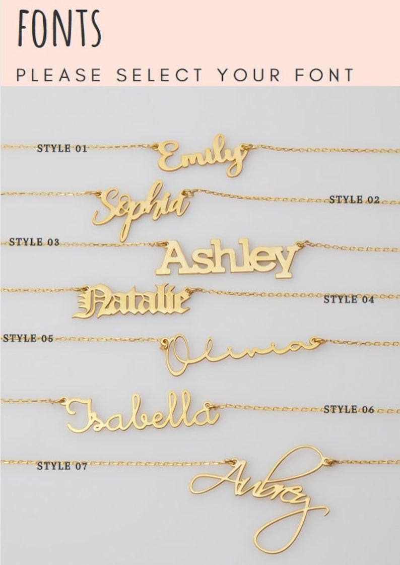 Personalized Name Necklaces Silver Name Necklace Gold Mama Necklace Custom Name Necklace Name Necklace Gift for Her Mama Mum NN1 image 1